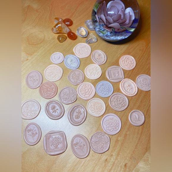 Cream Color! Handcrafted Wax Seals Stamp — Perfect for wedding & ceremonies! - Picture 3 of 3
